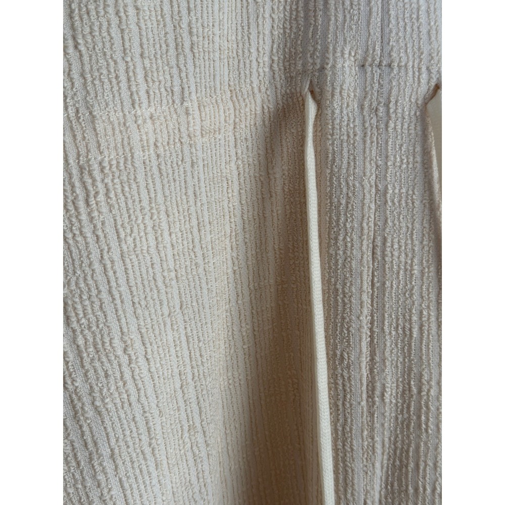 ME+EM Cream Textured V Neck Sleeveless Maxi Dress Drawstring Waist Size US 2 - Picture 6 of 11